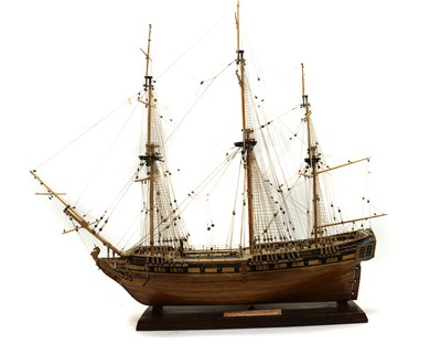 Lot 208 - A 1:75 scale model of H.M.S. Unicorn
