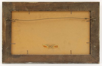 Lot 106 - A set of nine pietra dura panels