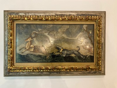 Lot 106 - A set of nine pietra dura panels