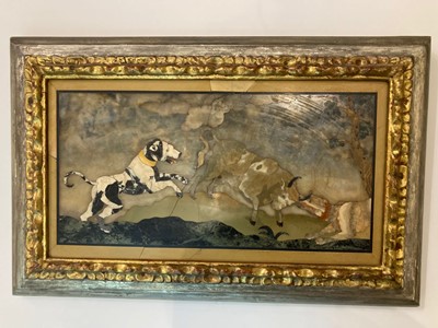 Lot 106 - A set of nine pietra dura panels
