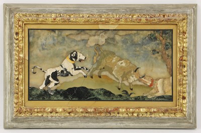 Lot 106 - A set of nine pietra dura panels