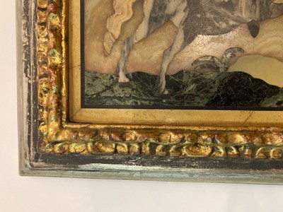 Lot 106 - A set of nine pietra dura panels