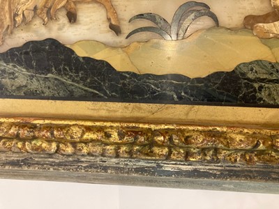 Lot 106 - A set of nine pietra dura panels