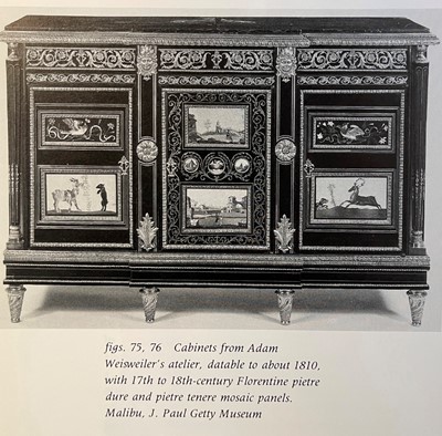 Lot 106 - A set of nine pietra dura panels