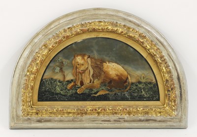 Lot 106 - A set of nine pietra dura panels