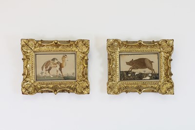 Lot 107 - A pair of pietra dura panels