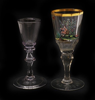 Lot 123 - A Bohemium wine glass