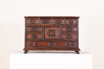 Lot 367 - A walnut table cabinet