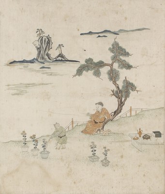 Lot 266 - A Chinese embroidery