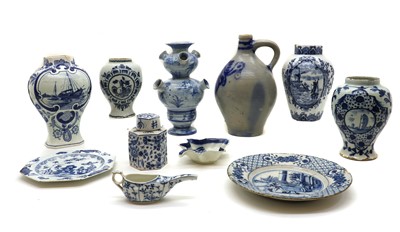 Lot 70 - A Delft pottery blue and white vase