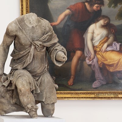 Lot 100 - A carved marble torso
