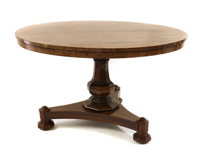 Lot 449 - A William IV rosewood centre table