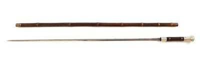 Lot 140 - A silver mounted sword cane by T. Brigg & Sons