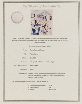Lot 111 - After Pablo Picasso