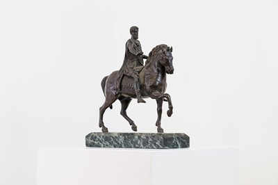 Lot 61 - A patinated bronze of Marcus Aurelius