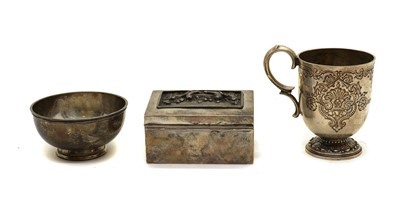 Lot 17 - A Victorian silver christening cup