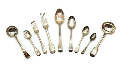 Lot 20 - A part silver flatware service
