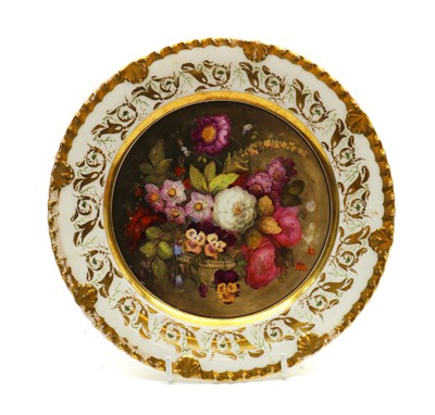 Lot 50 - A Rockingham porcelain dessert plate