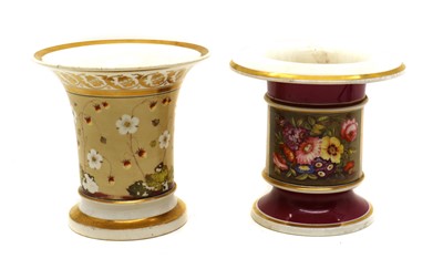 Lot 52 - A Rockingham porcelain spill vase