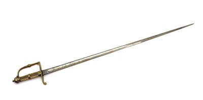 Lot 106 - A brass hilted spadroon