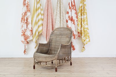 Lot 448 - A wicker armchair, possibly by Dryad