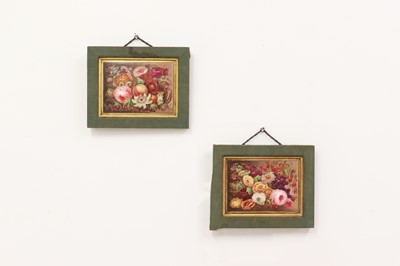 Lot 305 - A pair of porcelain plaques