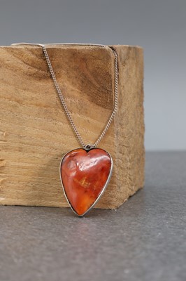 Lot 51 - A Prussian amber amulet