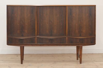 Lot 333 - A Danish rosewood highboard
