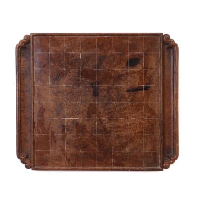 Lot 125 - A rare and large Chinese burr wood chess or games board