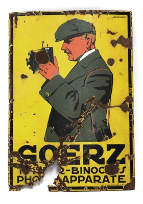 Lot 213 - A German enamel advertising sign