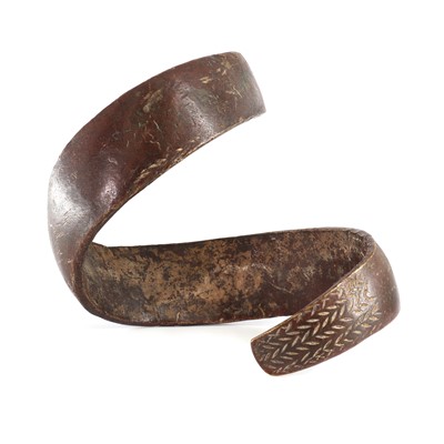Lot 63 - An African bronze spiral armband