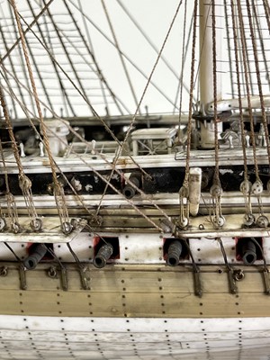 Lot 102 - A fine prisoner-of-war ship model