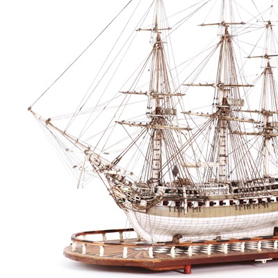 Lot 102 - A fine prisoner-of-war ship model