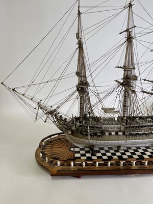 Lot 102 - A fine prisoner-of-war ship model