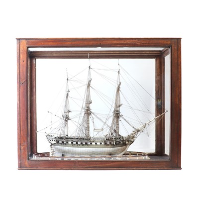 Lot 102 - A fine prisoner-of-war ship model