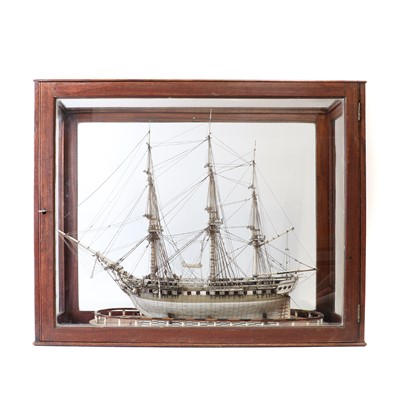 Lot 102 - A fine prisoner-of-war ship model