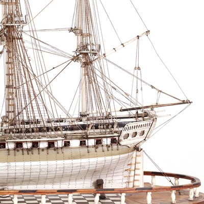 Lot 102 - A fine prisoner-of-war ship model