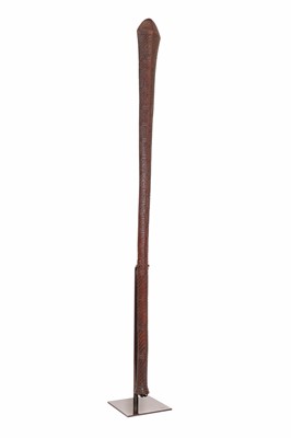Lot 34 - An ironwood war club of 'apa'apai' form