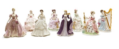 Lot 187 - A Royal Worcester porcelain 'Graceful Arts' group