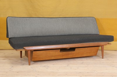 Lot 375 - A Danish teak daybed