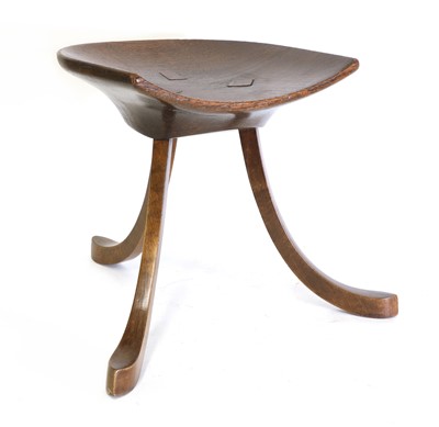 Lot 104 - A Liberty & Co. 'Thebes II' oak stool