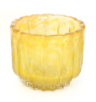 Lot 236 - An Art Deco yellow Daum vase