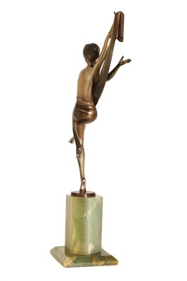 Lot 180 - An Art Deco cold-painted 'scarf dancer'