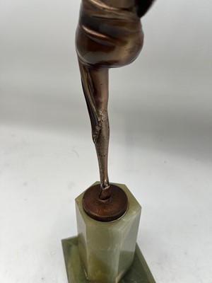 Lot 180 - An Art Deco cold-painted 'scarf dancer'