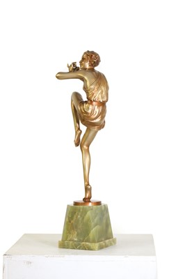Lot 179 - An Art Deco cold-painted figure, 'The Flute Player'