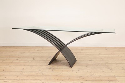 Lot 261 - A Spanish Valenti wrought steel console table