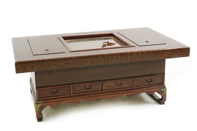 Lot 420 - A Japanese hardwood HIbachi table