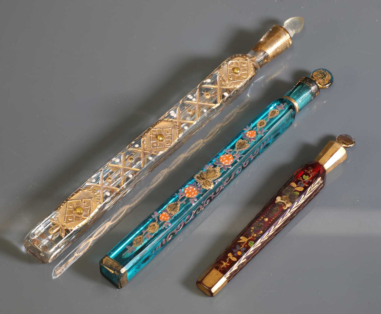 Lot 96 - Three 'tear catchers'