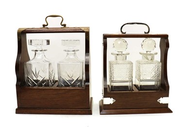 Lot 256 - A two bottle tantalus
