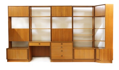Lot 445 - A G-Plan teak wall suite